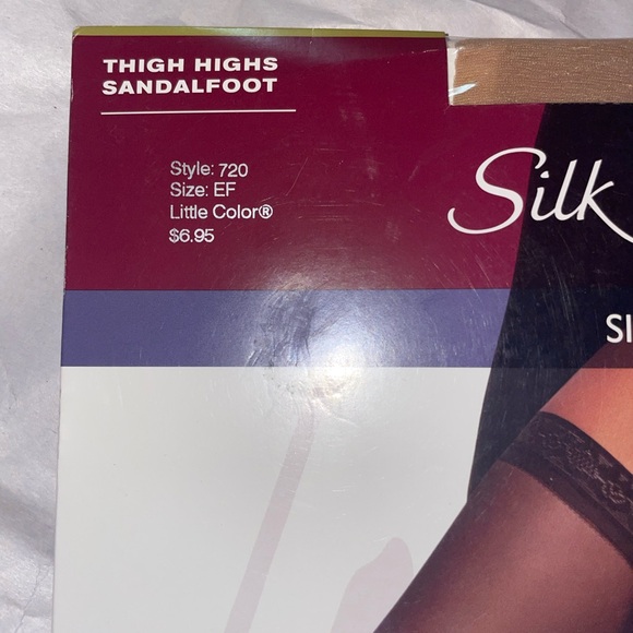 Hanes Silk Reflections - Silky Sheer Thigh Highs - Size EF - 720 - Picture 2 of 4